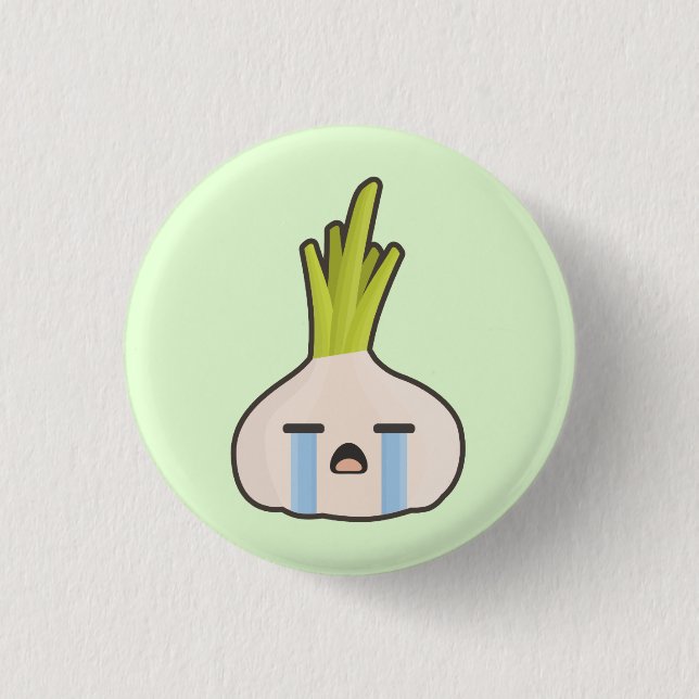 Kawaii Onion 1 Inch Round Button (Front)