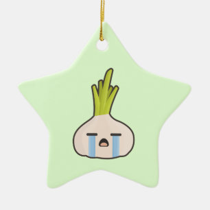 Kawaii Onion Ceramic Ornament