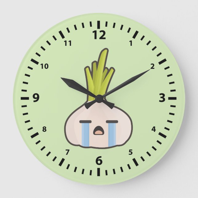 Kawaii Onion Large Clock (Front)