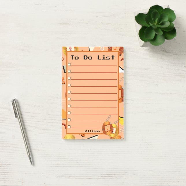 Kawaii Orange Tamagotchi Post-it Notes (Office)