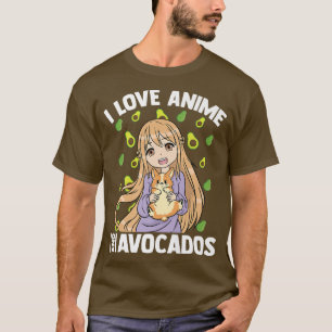 Kawaii Otaku GirlI Love Anime And AvocadosCute Man T-Shirt