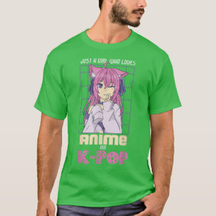 Kawaii Otaku Japan Neko Just A Girl Who Loves Anim T-Shirt
