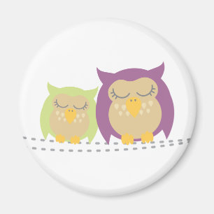 Kawaii Owls Magnet
