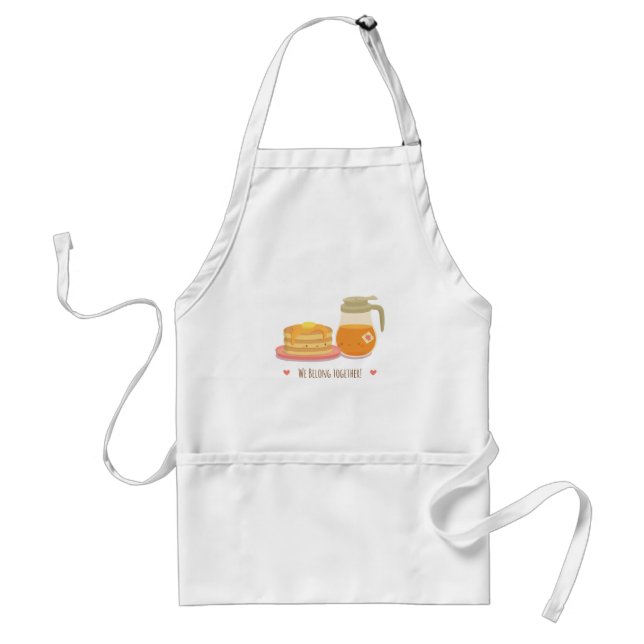 Kawaii Pancake and Maple Syrup Breakfast Apron (Front)