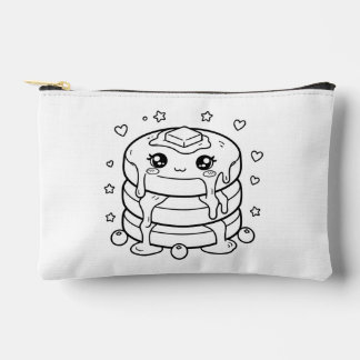 Kawaii pancake stack colouring accessory pouch