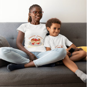 Kawaii Pancake Stack T-Shirt – Funny Brunch Tee 