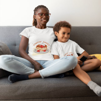 Kawaii Pancake Stack T-Shirt – Funny Brunch Tee 