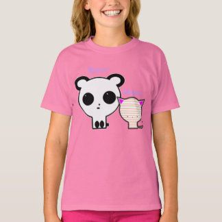 Kawaii Panda and Kitten T shirt