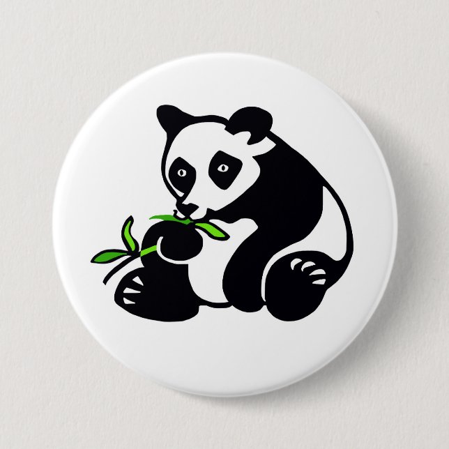 Kawaii PANDA Bear - Conservation -Ecology - Nature 3 Inch Round Button (Front)