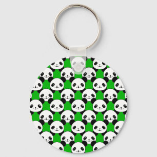 Kawaii Panda Bear Pattern Keychain