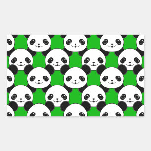 Kawaii Panda Bear Pattern Sticker