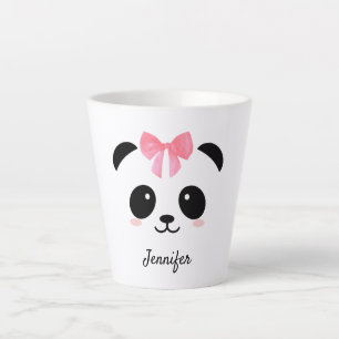 Kawaii panda cute personalized latte mug