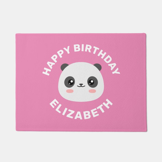 Kawaii Panda Doormat (Front)