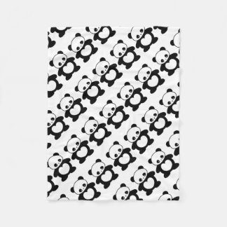 Kawaii panda fleece blanket