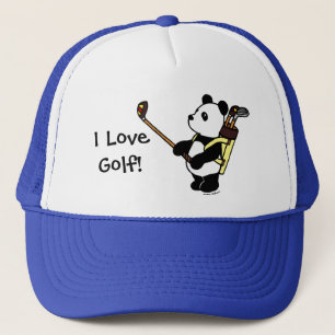 Kawaii Panda Golfer Trucker Hat
