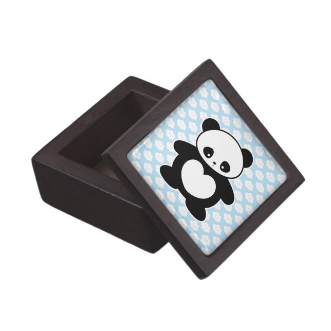 Kawaii panda jewelry box (Opened)