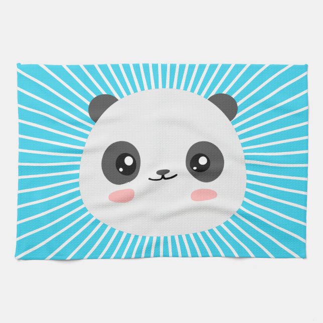 Kawaii Panda Kitchen Towel (Horizontal)
