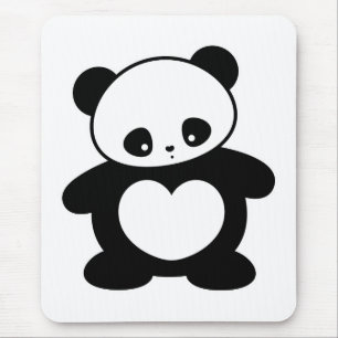 Kawaii panda mouse pad