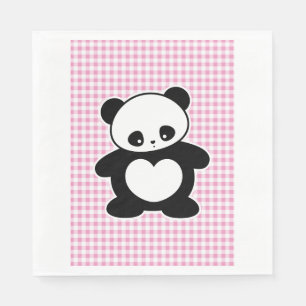 Kawaii panda napkin