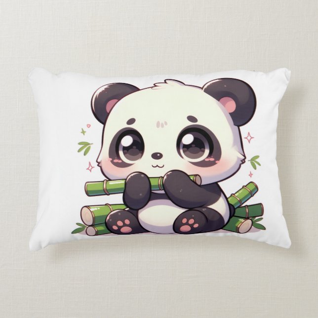 Kawaii Panda Pillow (Front)