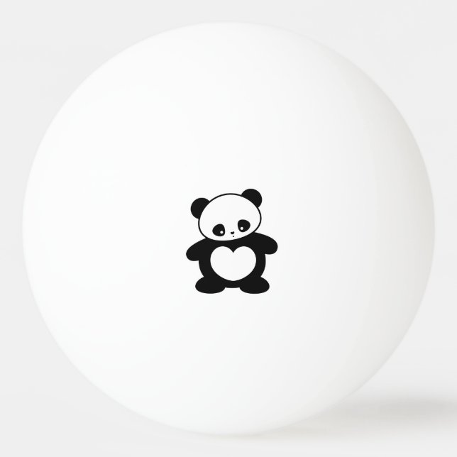 Kawaii panda ping pong ball (Front)
