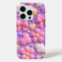 Kawaii Pastel Bows & Hearts Seamless Pattern