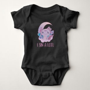 Kawaii Pastel Colours Gothic Cute Goth Axolotl Baby Bodysuit