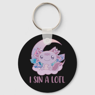 Kawaii Pastel Colours Gothic Cute Goth Axolotl Key Keychain