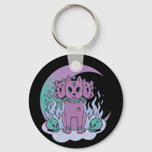 Kawaii Pastel Colours Gothic Cute Goth Dogs Keycha Keychain