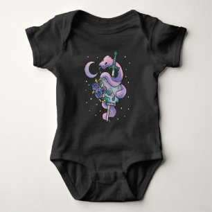 Kawaii Pastel Colours Gothic Cute Goth Snake Baby Bodysuit
