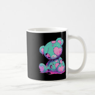 Kawaii Pastel Goth Creepy Cute Witchy Zombie Bear Coffee Mug