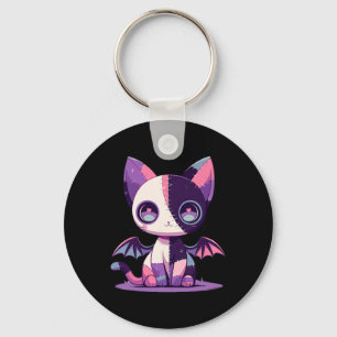 Kawaii Pastel Goth Creepy Cute Witchy Zombie Patch Keychain