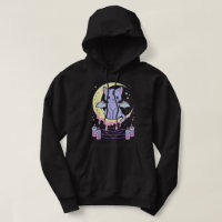 Kawaii Pastel Goth Cute Creepy Black Cat 