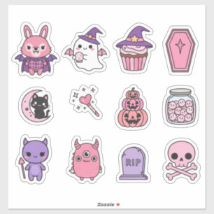 Kawaii Pastel Moonlight Magic Sticker Pack 