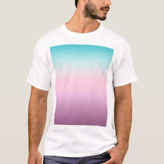 Kawaii pastel pink and blue ombre T-Shirt