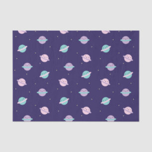 Kawaii Pastel Planets Tissue Paper