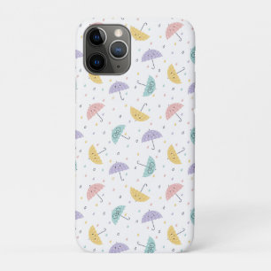 Kawaii Pastel Umbrella Pattern iPhone 11 Pro Case