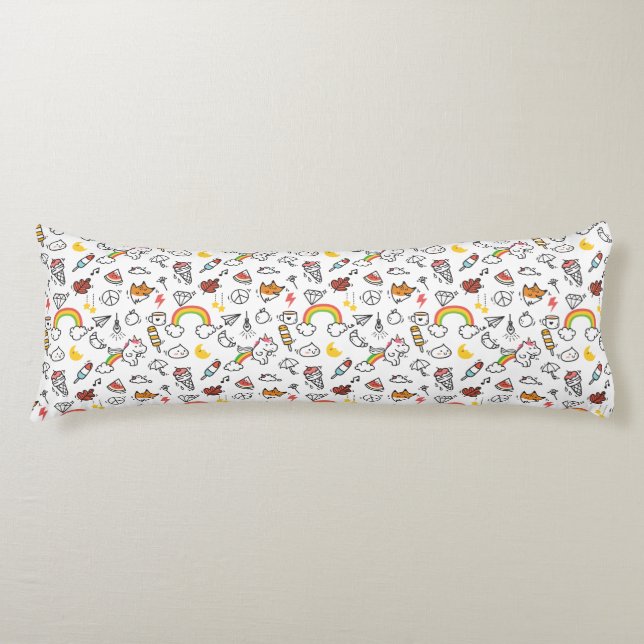 Kawaii Pattern body pillows (Front)