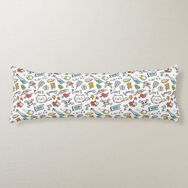 Kawaii Pattern body pillows (Front)