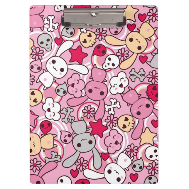 Kawaii pattern clipboard (Front)