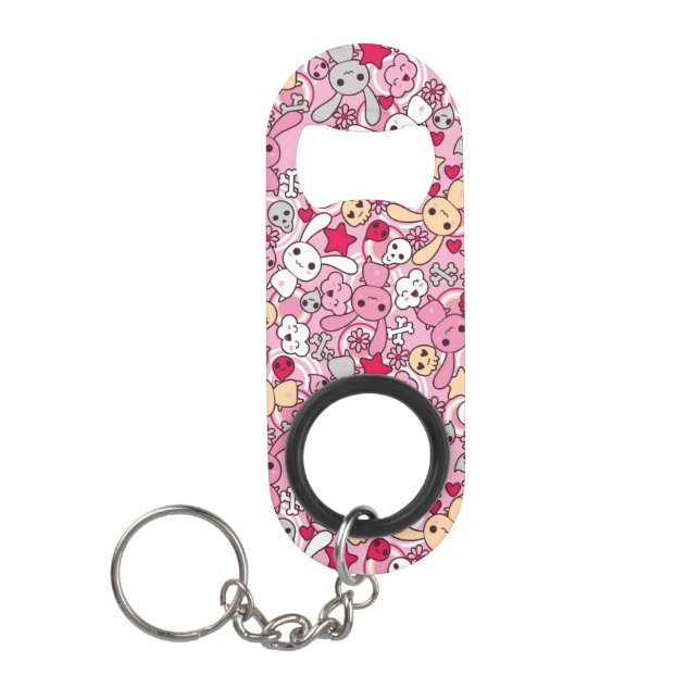 Kawaii pattern mini bottle opener (Front)