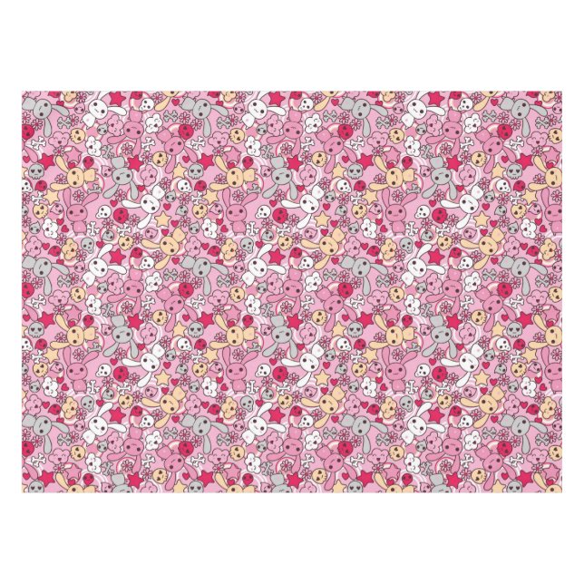 Kawaii pattern tablecloth (Front (Horizontal))