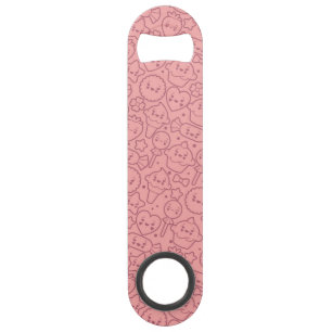 Kawaii pattern with cute cakes bar key