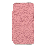 Kawaii pattern with cute cakes