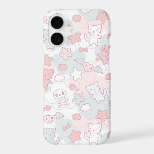 kawaii pattern with doodle