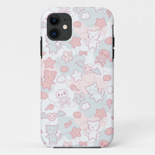 kawaii pattern with doodle iPhone 11 case