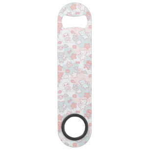 kawaii pattern with doodle speed bottle opener