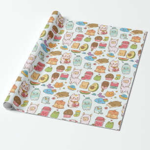 Kawaii Pattern Wrapping Paper