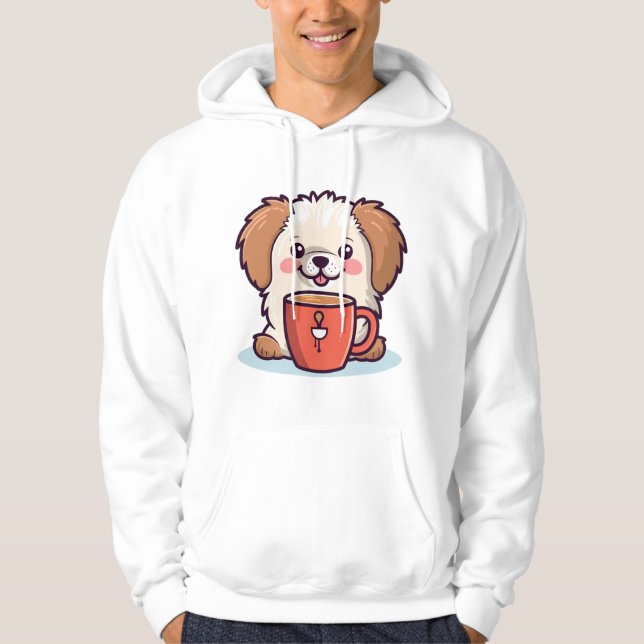 Kawaii Paws Café Hoodie (Front)
