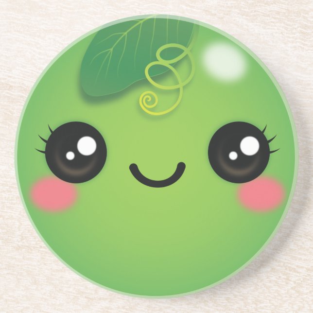 Kawaii Pea Coaster (Front)